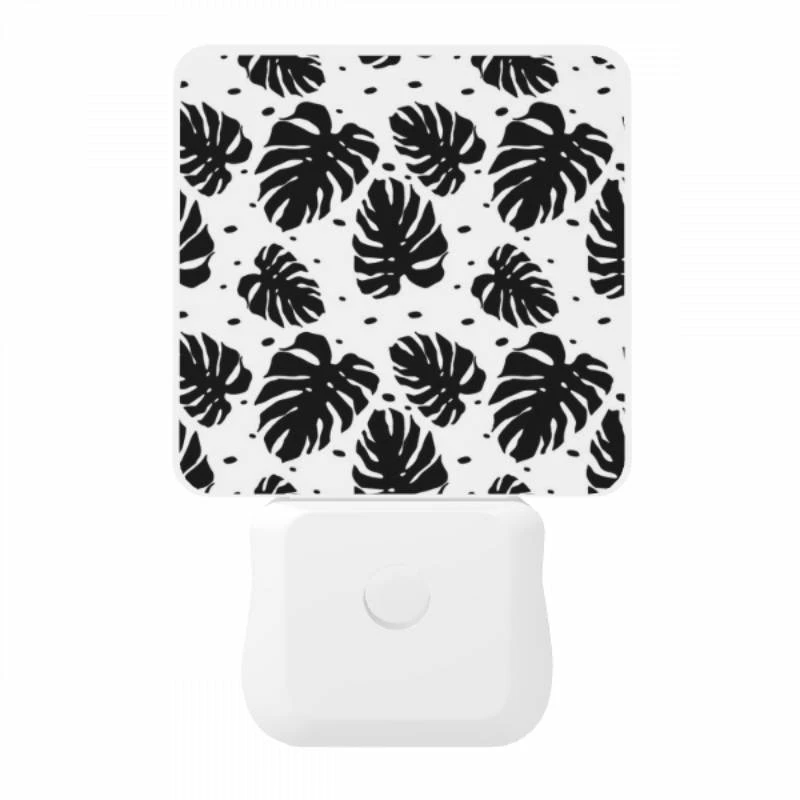 Night Light, A pattern of leaves on a black and white background. Night Light, A Pattern Of Leaves On A Black And White Background. -Cute Night Light Shop 79a8eb10ad3db78755e09510b7e7f317c5faf4da
