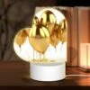 Love Acrylic Night Light, A Bunch Of Gold Balloons Are Tied Together. -Cute Night Light Shop 79ab5a6e9e374182a2dceabcf037c051549e45a1