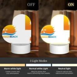 Love Acrylic Night Light, A Logo For A Beach With A Sun And Palm Trees. -Cute Night Light Shop 79d841b511a531b6e3f60d58f9eb7882c9c3e091