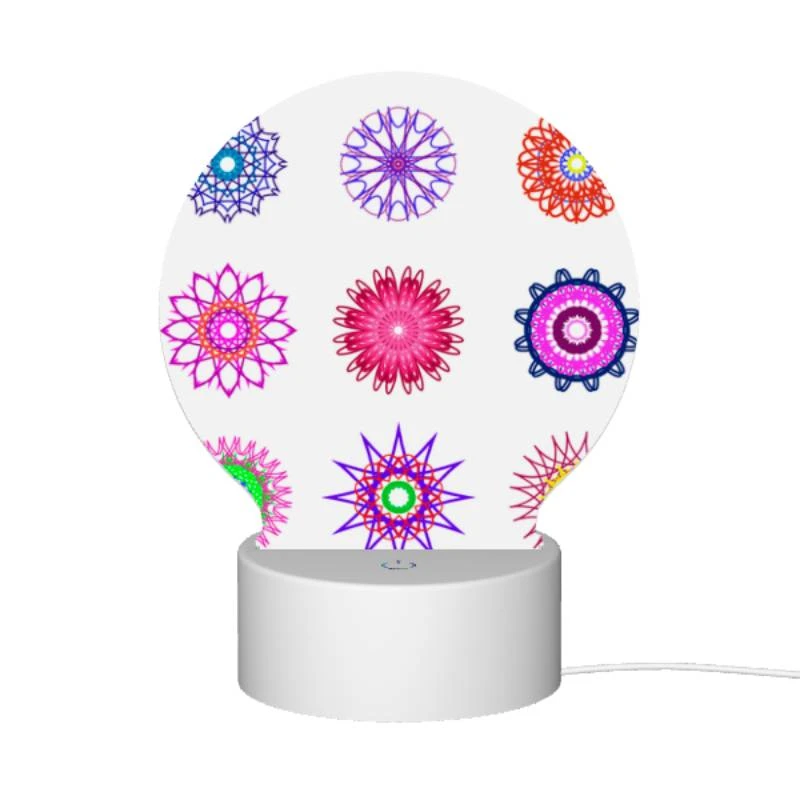 Round Acrylic Night Light, A collection of colorful flower designs. Round Acrylic Night Light, A Collection Of Colorful Flower Designs. -Cute Night Light Shop 7a0b8dce054dcd932e5d96e08257b8b196f2272d