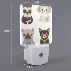 Night Light, Four Different Colored Dogs Are Shown In A Row. -Cute Night Light Shop 7c12fe8c529ce0ddd29c5d9ef162287b8078897d