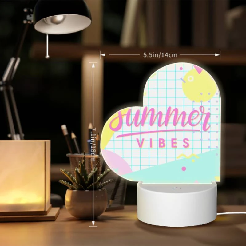 Love Acrylic Night Light, A colorful graphic with the words "Summer Vibes" written on it. Love Acrylic Night Light, A Colorful Graphic With The Words "Summer Vibes" Written On It. -Cute Night Light Shop 7d27efef9782682d4afff47fe6f874baf9eaaffb