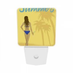 Night Light Set Of 2, A Woman In A Bikini Holding A Drink. -Cute Night Light Shop 7d6a67710967d9e84080793e2ee18f59535c84e8