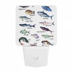 Night Light, A Collection Of Fish With Their Names Written Above Them. 9 Night Light, A Collection Of Fish With Their Names Written Above Them. -Cute Night Light Shop 7d7fd2dcdb53e1b136e4c68f6581d3bfe1a514fb