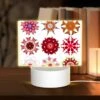 Rectangular Acrylic Night Light, A Collection Of Six Different Colored Flower Designs. -Cute Night Light Shop 7e18897f5da24e689fa7a4bd41260d126af0e100