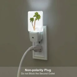 Night Light, A Green Palm Tree With Two Leaves. -Cute Night Light Shop 7e318c4f55b0b5e319cadc7a5dfb89b54cb32369