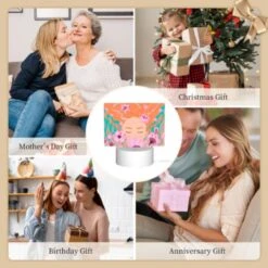 Rectangular Acrylic Night Light, A Woman With Red Hair Is Surrounded By Flowers. 9 Rectangular Acrylic Night Light, A Woman With Red Hair Is Surrounded By Flowers. -Cute Night Light Shop 7e6d00c072d81fb7bc9460b1734d957128b1a764