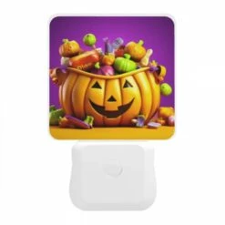 Night Light, A Cartoon Pumpkin With A Smiling Face And A Basket Full Of Candy. 11 Night Light, A Cartoon Pumpkin With A Smiling Face And A Basket Full Of Candy. -Cute Night Light Shop 7f7c9653371bae57e625fb454d0c43dd923fc57d