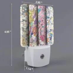 Night Light Set Of 2, Three Colorful Designs Are Displayed On A Wall. -Cute Night Light Shop 8113c26376fa61686037fa7bdbc406c05f9868bd