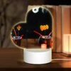 Love Acrylic Night Light, A Table With Two Cups Of Candy And A Lit Candle. -Cute Night Light Shop 813ad9eaba27f6e5879f5b8cd3bd0b755567bf8d