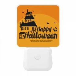 Night Light, A Halloween Poster With A Haunted House And Bats. -Cute Night Light Shop 81c3949e5830a26058d81734bd7a81010f01311f