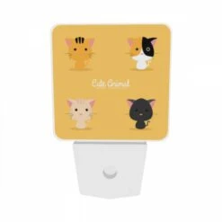 Night Light Set Of 2, Four Different Colored Cats Are Shown In A Row. 8 Night Light Set Of 2, Four Different Colored Cats Are Shown In A Row. -Cute Night Light Shop 81cf116f9d7e77bd805bc077223448c5ee8abf8f