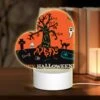 Love Acrylic Night Light, A Tree With A Skull On It And A Bone In Front Of It.