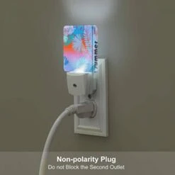 Night Light Set Of 2, A Colorful Image Of Palm Trees With The Words "Summer" Written In The Bottom Right Corner. -Cute Night Light Shop 821b2e3f89ef76fb1a3d61c53c4655fa2c7c9e25