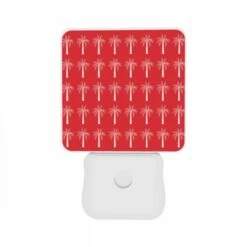 Night Light Set Of 2, A Pattern Of Palm Trees On A Red Background. 10 Night Light Set Of 2, A Pattern Of Palm Trees On A Red Background. -Cute Night Light Shop 8286e60eb8f51c31644b9fbda252711c160e946c