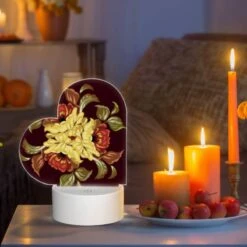 Love Acrylic Night Light, A Colorful Flower Design With Yellow -Cute Night Light Shop 82d7f42b6983cbace646a1bde3d27c2bf0565bbe