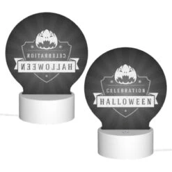 Round Acrylic Night Light, A Logo For A Celebration Of Halloween. 3 Round Acrylic Night Light, A Logo For A Celebration Of Halloween. -Cute Night Light Shop 82ffde5fa6d7cf943a78565c418a526b7e70e305