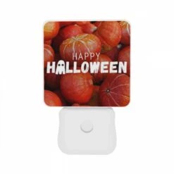 Night Light Set Of 2, A Pile Of Red And Orange Squash With A Caption That Reads "Happy Halloween." -Cute Night Light Shop 84b28a5b982e5a6892c735d3b56f7962e198124e