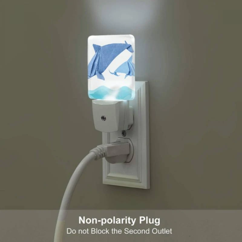 Night Light, Two blue paper dolphins swimming in the ocean. Night Light, Two Blue Paper Dolphins Swimming In The Ocean. -Cute Night Light Shop 866d2c51f94bb083da5493b009bb0232dd76f047