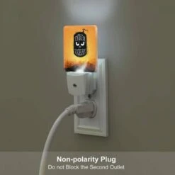 Night Light, A Halloween-themed Image Of A Black And White Pumpkin With A Scary Face And The Words "Trick Or Treat" Written On It. -Cute Night Light Shop 86e38727a87bb279884ddf9c7635624067180833