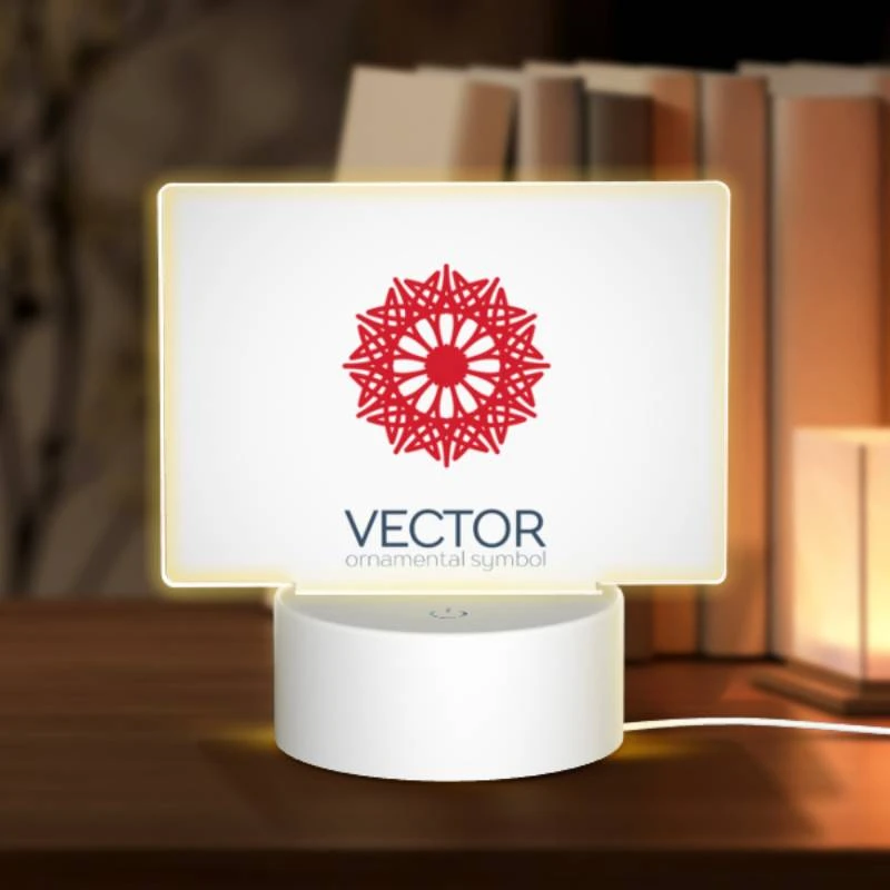 Rectangular Acrylic Night Light, A red and white circle with a red center. Rectangular Acrylic Night Light, A Red And White Circle With A Red Center. -Cute Night Light Shop 86f6d15f283883efb84f197a26699afe4e22abec