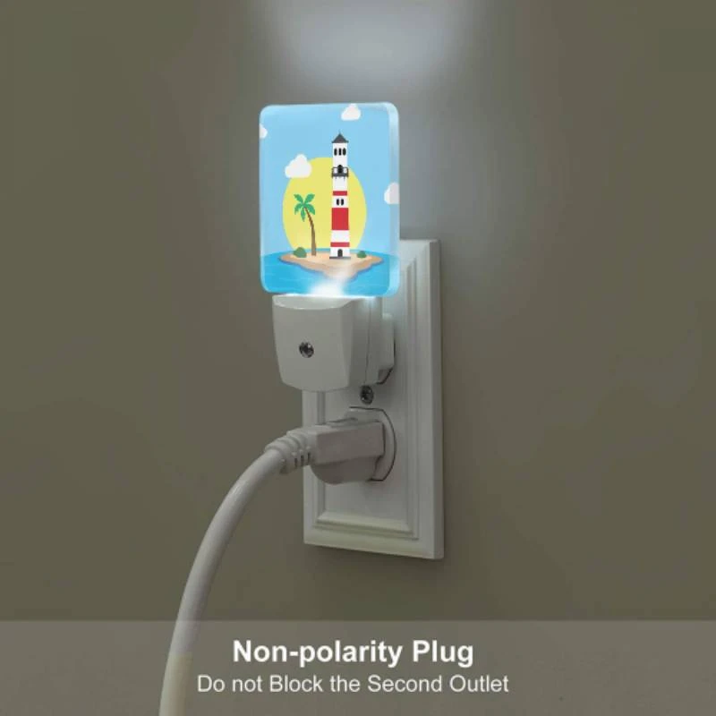 Night Light Set of 2, A lighthouse stands on a small island in the ocean. Night Light Set Of 2, A Lighthouse Stands On A Small Island In The Ocean. -Cute Night Light Shop 870e0cd8f667e0899e988d207eff200a14c65079