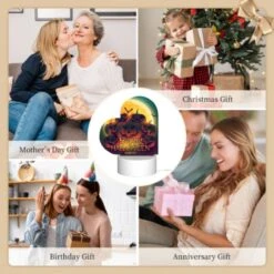 Love Acrylic Night Light, A Colorful Poster Of Pumpkins With The Words "Happy Halloween" Written On It. 9 Love Acrylic Night Light, A Colorful Poster Of Pumpkins With The Words "Happy Halloween" Written On It. -Cute Night Light Shop 8797be22b282be60113dcd5744411fbf424382e5