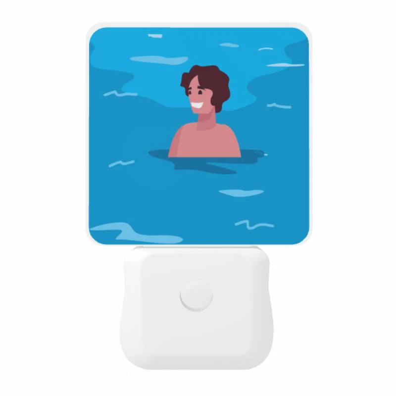 Night Light, A man is swimming in the ocean Night Light, A Man Is Swimming In The Ocean -Cute Night Light Shop 87d95445f628849a3e742cc69e04fd784a787554