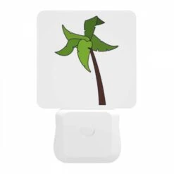 Night Light, A Green Palm Tree With A Brown Trunk. -Cute Night Light Shop 882a96f33641e17f8d3f08c83d8a432274ce8e37