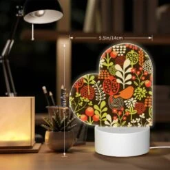 Love Acrylic Night Light, A Colorful Floral Pattern With Birds And Berries. -Cute Night Light Shop 882ca3c7226ff712c60ccee5d88a3572d97899c9