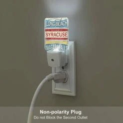 Night Light Set Of 2, A Sign That Says "Welcome To Syracuse -Cute Night Light Shop 8857ef70a32ac1baf9e9a106f239c75c1be5ebc0