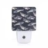 Night Light, A Pattern Of Sharks On A Blue Background. 1 Night Light, A Pattern Of Sharks On A Blue Background. -Cute Night Light Shop 886ec0d311f3b5c7c3098137f491b44d5fb90c20