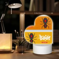 Love Acrylic Night Light, A Halloween Themed Advertisement With A Spider And A Skeleton. -Cute Night Light Shop 89d4ad6fe431360df5625167a50814cff406dfe4