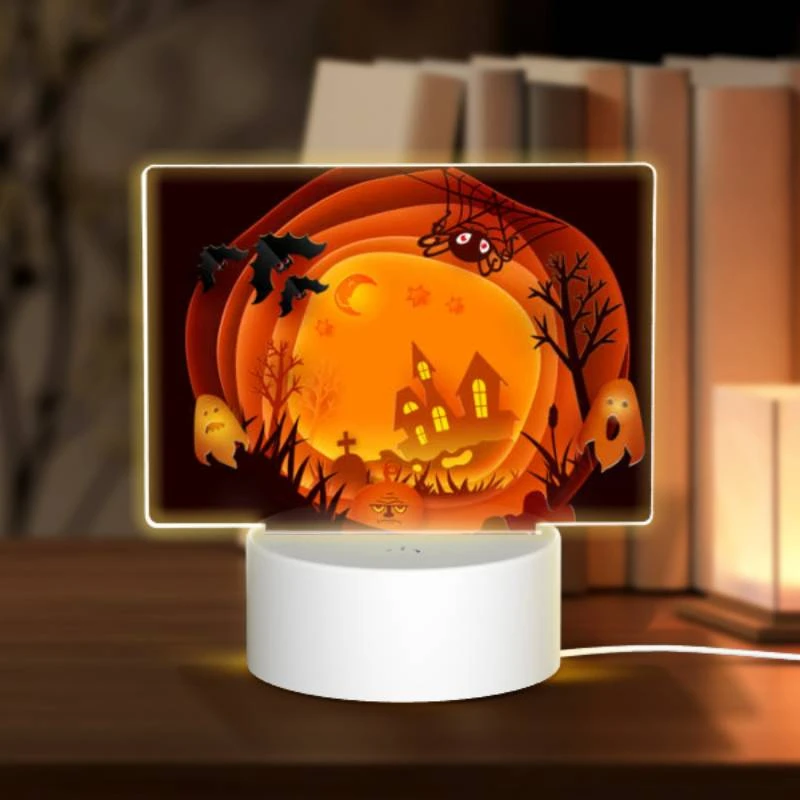 Rectangular Acrylic Night Light, A Halloween scene with a house Rectangular Acrylic Night Light, A Halloween Scene With A House -Cute Night Light Shop 8be296832539f954ed6a726ac52c08c94ba28d94