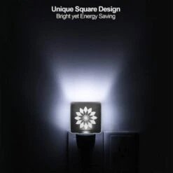 Night Light, A Black And White Flower Design. 6 Night Light, A Black And White Flower Design. -Cute Night Light Shop 8c42117057fccbefe847e1ca7cbb7c8650b8a2a2