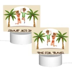 Rectangular Acrylic Night Light, A Man And Woman Are Jumping In The Air -Cute Night Light Shop 8ca1742fb8387e293c605372b15d4d7e2b9cb629