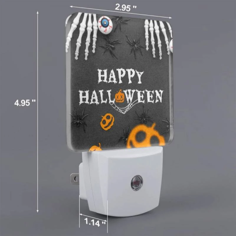 Night Light, A Halloween poster with a spider web and skeletons. Night Light, A Halloween Poster With A Spider Web And Skeletons. -Cute Night Light Shop 8db6df9044669f2d889921abe3bea16b2752ce91