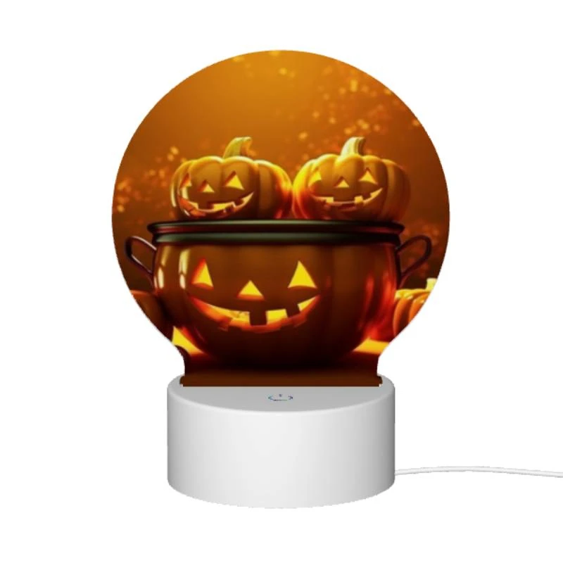 Round Acrylic Night Light, A group of pumpkins are sitting in a pot. Round Acrylic Night Light, A Group Of Pumpkins Are Sitting In A Pot. -Cute Night Light Shop 8f7e677f8735bb02ca595448eeebba3e6a03f6b0