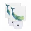 Night Light Set Of 2, A Blue And Green Whale Is Laying On The Ocean Floor. 1 Night Light Set Of 2, A Blue And Green Whale Is Laying On The Ocean Floor. -Cute Night Light Shop 9146d5c5285e85c2bde98684dead78c946965f0a