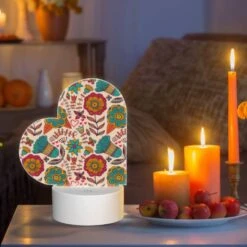Love Acrylic Night Light, A Colorful Floral Pattern With A Heart In The Center. -Cute Night Light Shop 91fe2516a883ce5152d367b422752a2f8234caa5