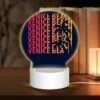 Round Acrylic Night Light, A Colorful Poster Of A Beach With The Words "Venice Beach" Written On It. -Cute Night Light Shop 924d10d891b6fe1ae09a06f32623747de639e593