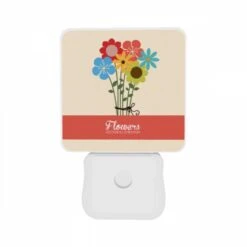 Night Light Set Of 2, A Bouquet Of Flowers With A Bow On Top. -Cute Night Light Shop 9295e25c6e02a072cdd0c5be2addc8e9ae7dad1e