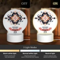 Round Acrylic Night Light, A Colorful Design With The Words "Adventure Awaits You Just Have To Find It!" -Cute Night Light Shop 940e70b525b1efb8cb0e2cbf4996d5a7aeee6f98