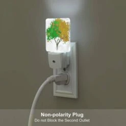 Night Light Set Of 2, A Tree With Green And Yellow Leaves. 6 Night Light Set Of 2, A Tree With Green And Yellow Leaves. -Cute Night Light Shop 94f742a6b8328a04e697f0e50efd24a2255a342f