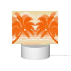 Rectangular Acrylic Night Light, A Colorful Beach Scene With Palm Trees And A Sunset. 11 Rectangular Acrylic Night Light, A Colorful Beach Scene With Palm Trees And A Sunset. -Cute Night Light Shop 952626612244da354d158072f50d75a3d3350443