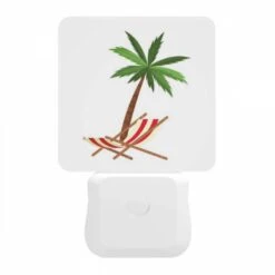Night Light, A Palm Tree Is Shown In A Red And White Striped Chair. -Cute Night Light Shop 95fa947387e7c3c45c9e93b926279e4bc003e72a