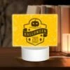 Rectangular Acrylic Night Light, A Yellow And Black Celebration Halloween Trick Or Treat Sign. -Cute Night Light Shop 96492b99afba79b8f0465df98c8b97238c20ca0e