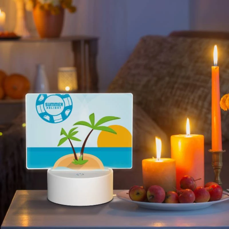 Rectangular Acrylic Night Light, A palm tree is growing on a small island in the middle of the ocean. Rectangular Acrylic Night Light, A Palm Tree Is Growing On A Small Island In The Middle Of The Ocean. -Cute Night Light Shop 96a49ef2bffcd837c208ffaad330b2e8ac84611f