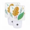 Night Light Set Of 2, A Colorful Leaf With A Pink Stem. -Cute Night Light Shop 96e01347227d210567f8bb4e2ed78f487d5c91bc