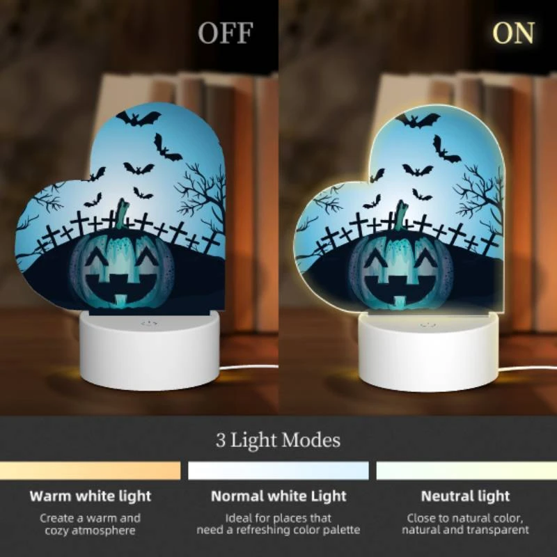 Love Acrylic Night Light, A pumpkin with a smiling face and a cross on it. Love Acrylic Night Light, A Pumpkin With A Smiling Face And A Cross On It. -Cute Night Light Shop 9707f5536a822eaf74c5e9baa9be076b7a7bb09c